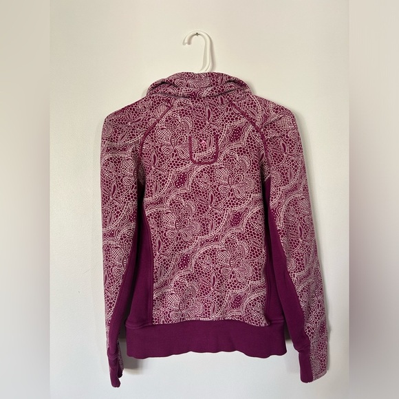 Ivivva Lululemon Pink & Purple Zip Up Sweatshirt Jacket Lined EUC Girls Size 12 - Picture 7 of 8